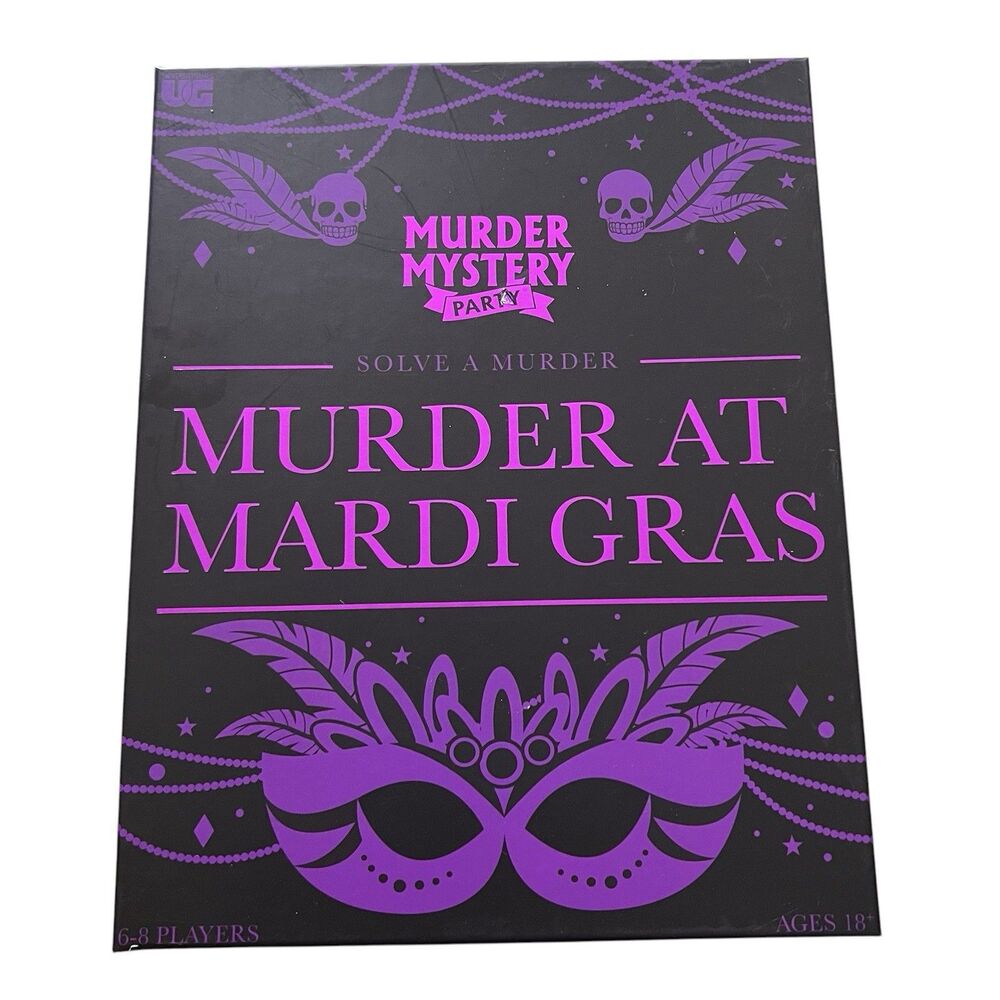 Murder Mystery Party Game 2007 New Orleans Murder at Mardi Gras New Sealed